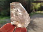 Natural Smokey Brandberg Quartz Crystal with Enhydro x 1 From Brandberg, Namibia