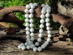 Hand Made Lightning Strike Magnesite Howlite Ball Beaded Necklace - Sold Per Item - From Zimbabwe