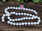 Hand Made Lightning Strike Magnesite Howlite Ball Beaded Necklace - Sold Per Item - From Zimbabwe
