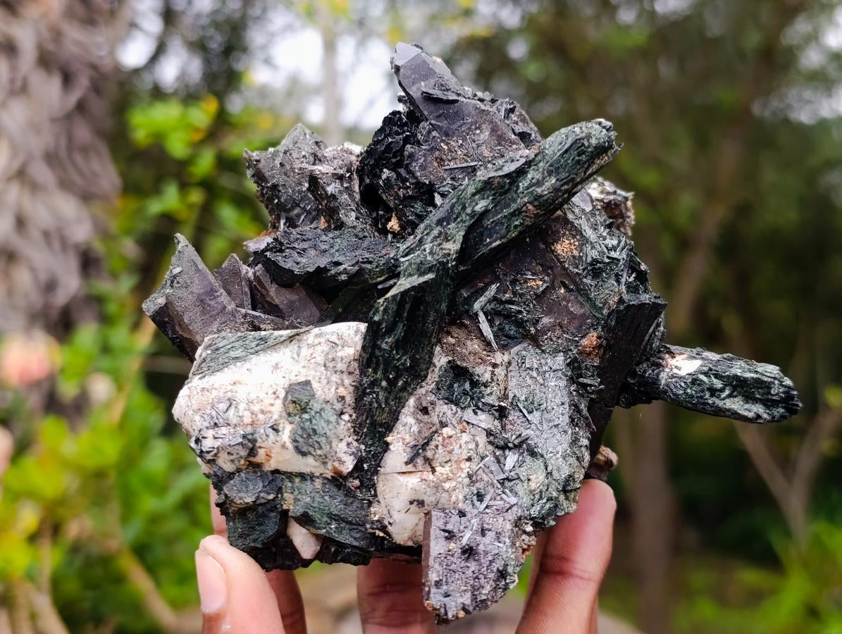 Natural Cabinet Size Aegirine Specimen with Associated Minerals x 1 From Nsanje, Malawi