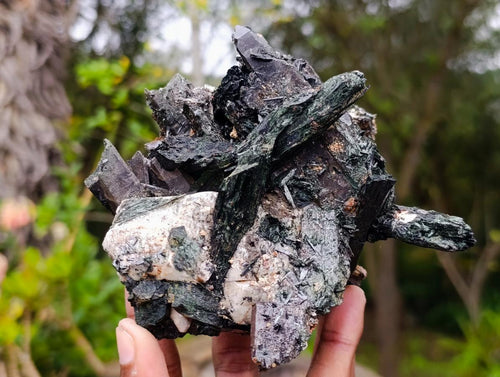 Natural Cabinet Size Aegirine Specimen with Associated Minerals x 1 From Nsanje, Malawi