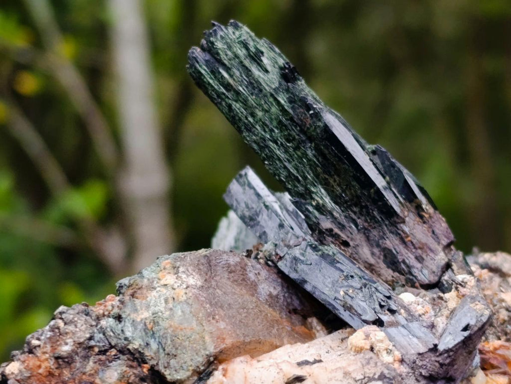 Natural Cabinet Size Aegirine Specimen with Associated Minerals x 1 From Nsanje, Malawi