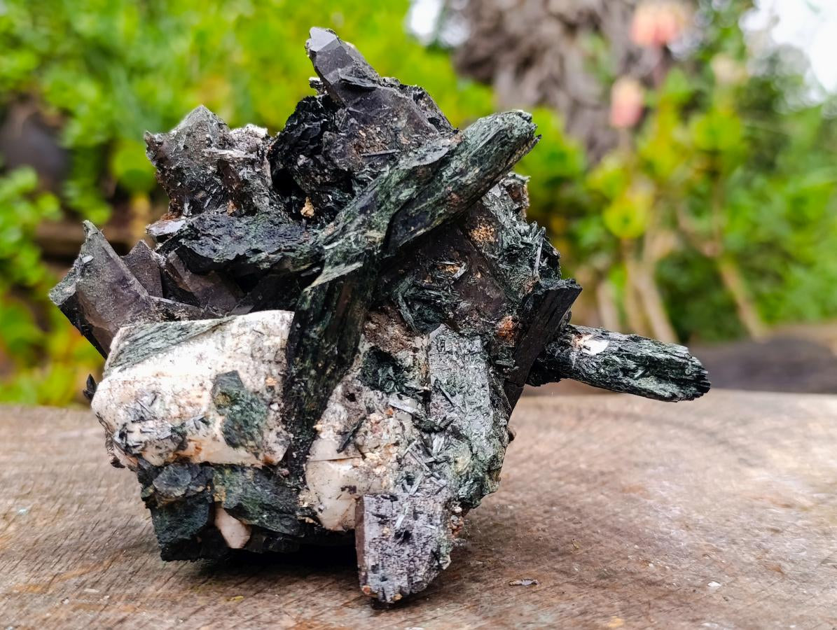 Natural Cabinet Size Aegirine Specimen with Associated Minerals x 1 From Nsanje, Malawi