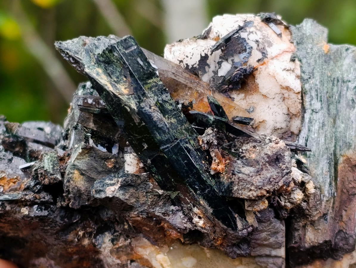 Natural Cabinet Size Aegirine Specimen with Associated Minerals x 1 From Nsanje, Malawi