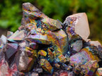 Natural Rare "Blacknite Quartz" Iridescent Cluster x 1 From Madagascar