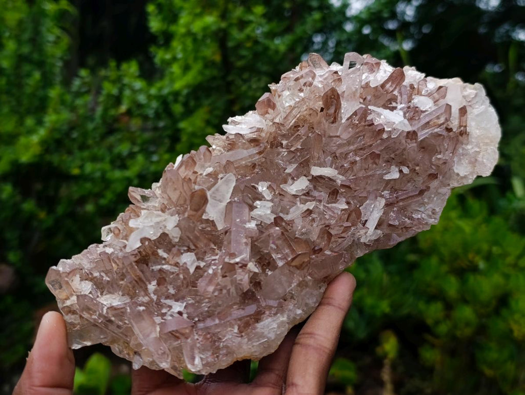 Natural Large Red Hematoid Quartz Crystal Cluster x 1 From Fianarantsoa, Madagascar