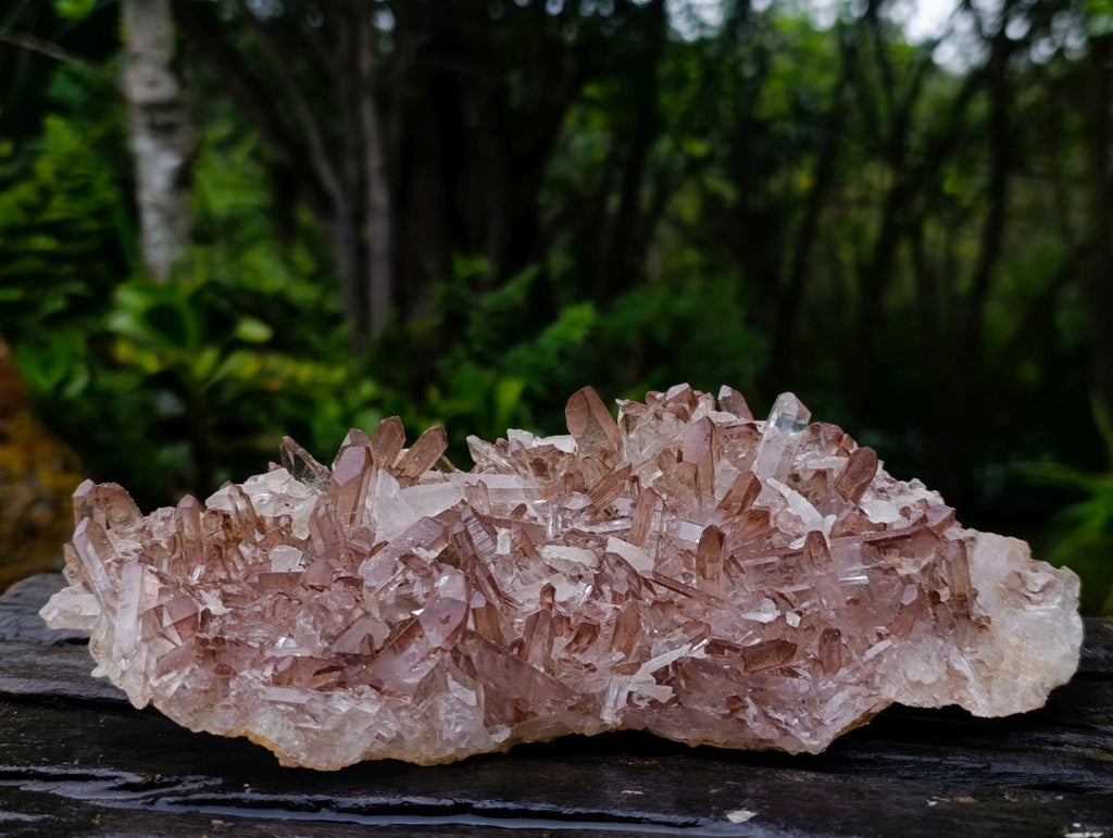 Natural Large Red Hematoid Quartz Crystal Cluster x 1 From Fianarantsoa, Madagascar