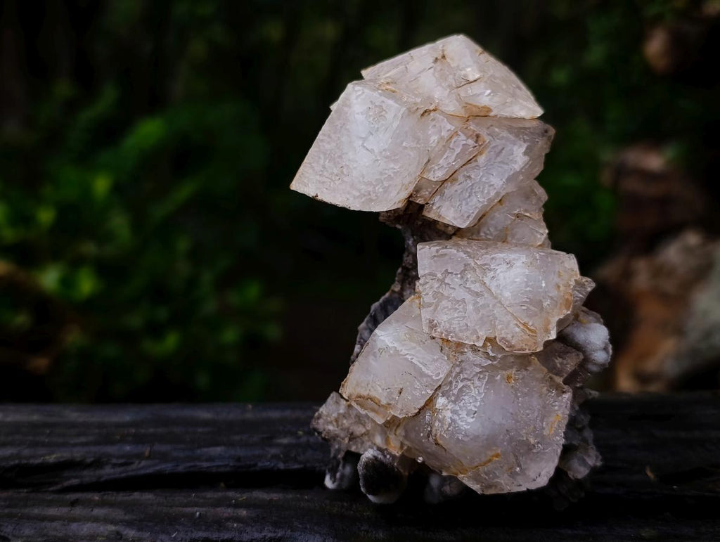 Natural Stacked Cubic Calcite Mineral Specimen x 1 From Albert's Mountain, Lesotho