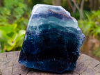 Polished One Side Translucent Watermelon Fluorite Specimen x 1 From Uis, Namibia