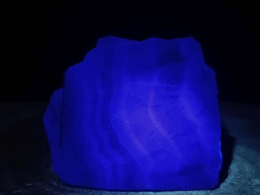 Polished One Side Translucent Watermelon Fluorite Specimen x 1 From Uis, Namibia