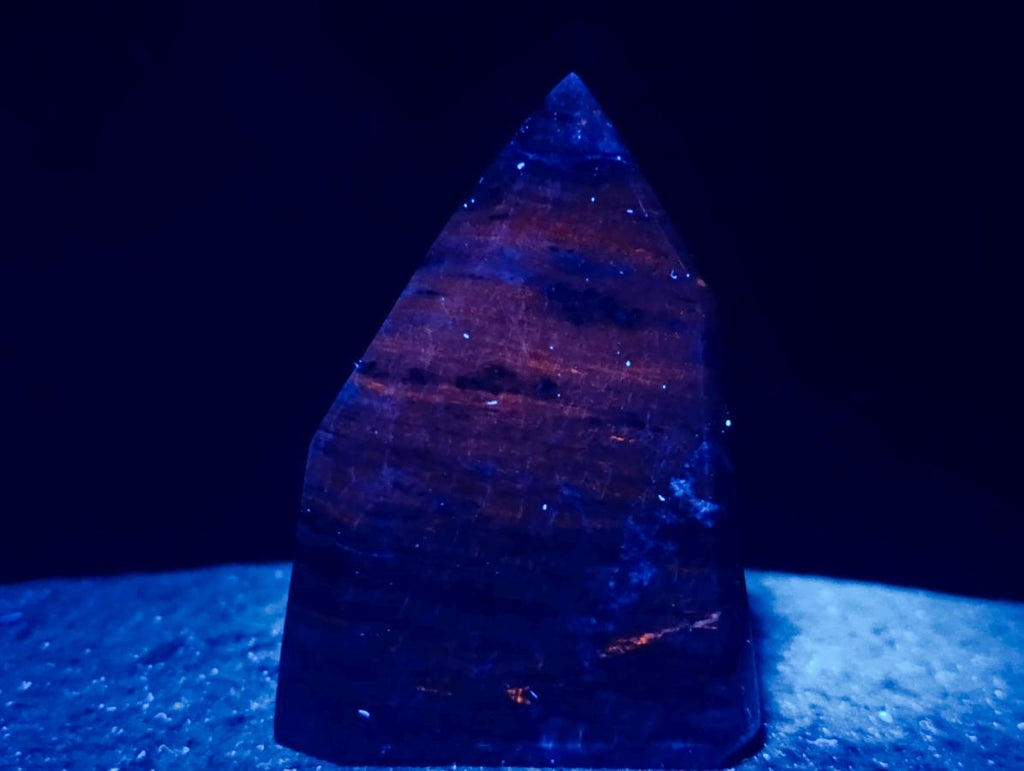 Polished Deep Princess Blue Sodalite Display Crystal x 1 From Kunene, Namibia