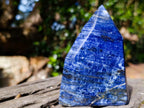 Polished Deep Princess Blue Sodalite Display Crystal x 1 From Kunene, Namibia