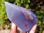 Polished Strawberry Agate Standing Display Crystal x 1 From Mozambique