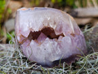 Polished Agate with Crystalline Amethyst Centre x 1 From Maintirano, Madagascar
