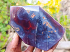 Polished Strawberry Agate Display Crystal x 1 From Mozambique