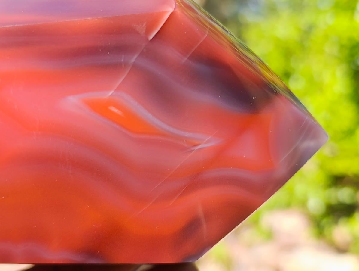 Polished Strawberry Agate Display Crystal x 1 From Mozambique