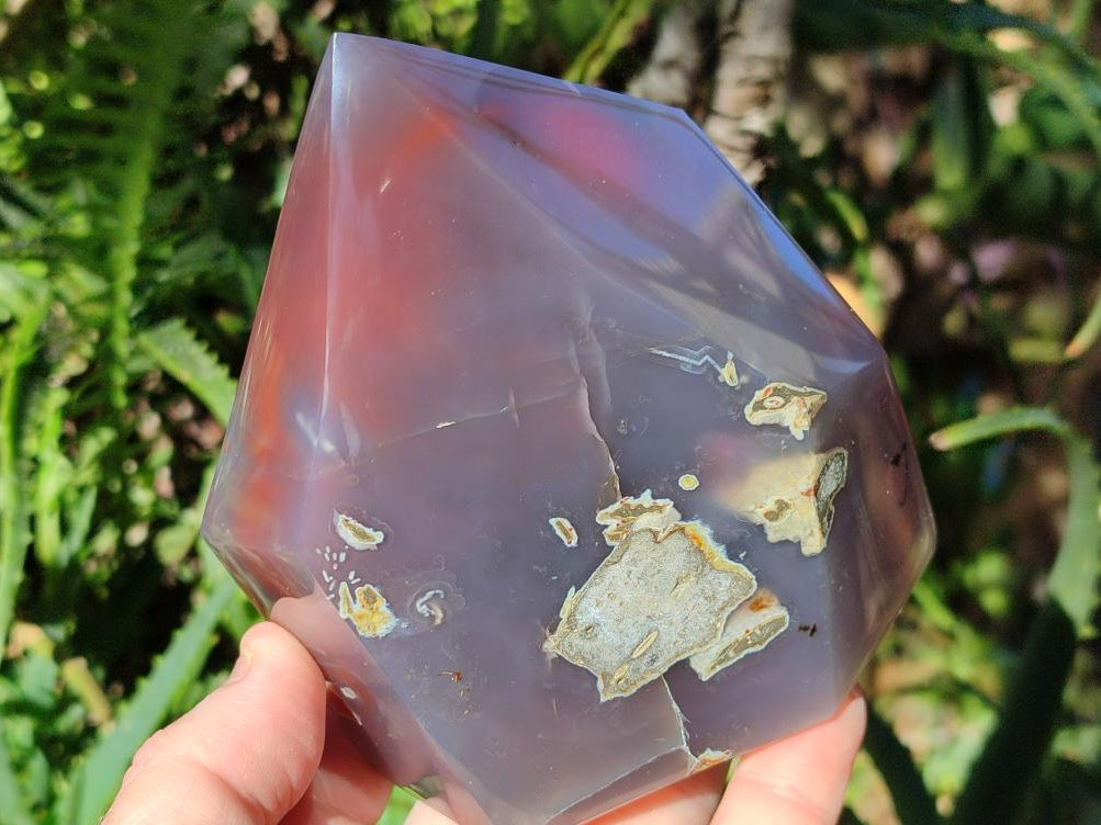 Polished Strawberry Agate Display Crystal x 1 From Mozambique