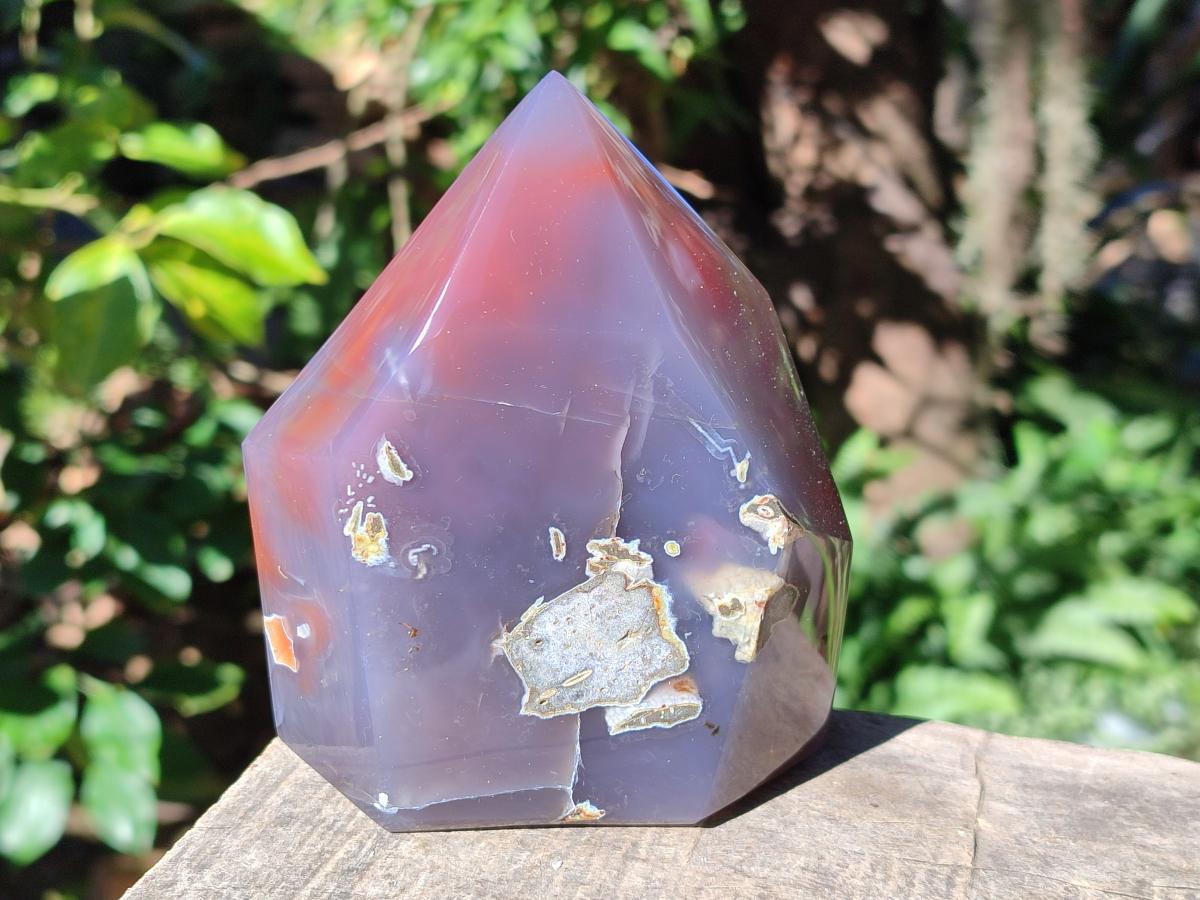 Polished Strawberry Agate Display Crystal x 1 From Mozambique