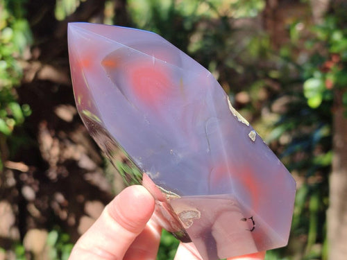 Polished Strawberry Agate Display Crystal x 1 From Mozambique