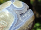Polished Rare Blue Lace Agate Sphere x 1 From Nsanje, Malawi
