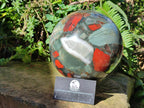Polished XL Bloodstone Sphere x 1 From Swaziland