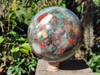 Polished XL Bloodstone Sphere x 1 From Swaziland