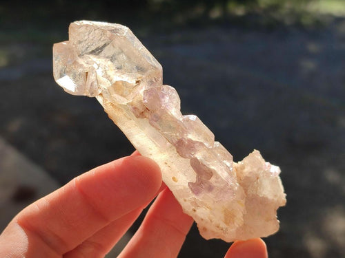 Natural Skeletal Twin Amethyst Sceptre Crystal x 1 From Ambatondrazaka, Madagascar