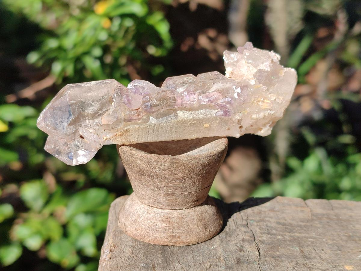 Natural Skeletal Twin Amethyst Sceptre Crystal x 1 From Ambatondrazaka, Madagascar