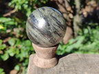 Polished Golden Pyrite "Pharaoh Stone" Sphere x 1 From Iron Duke Mine, Zimbabwe