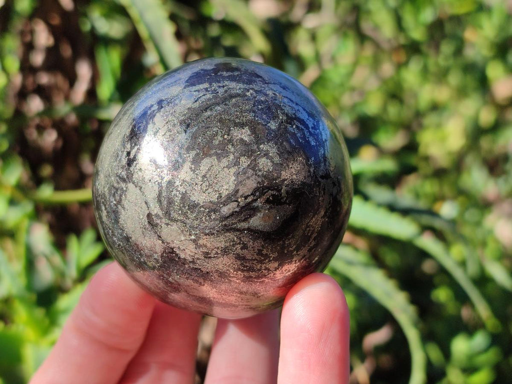 Polished Golden Pyrite "Pharaoh Stone" Sphere x 1 From Iron Duke Mine, Zimbabwe