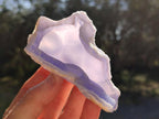Natural Cabinet Size Blue Chalcedony Agate Geode x 1 From Nsanje, Malawi