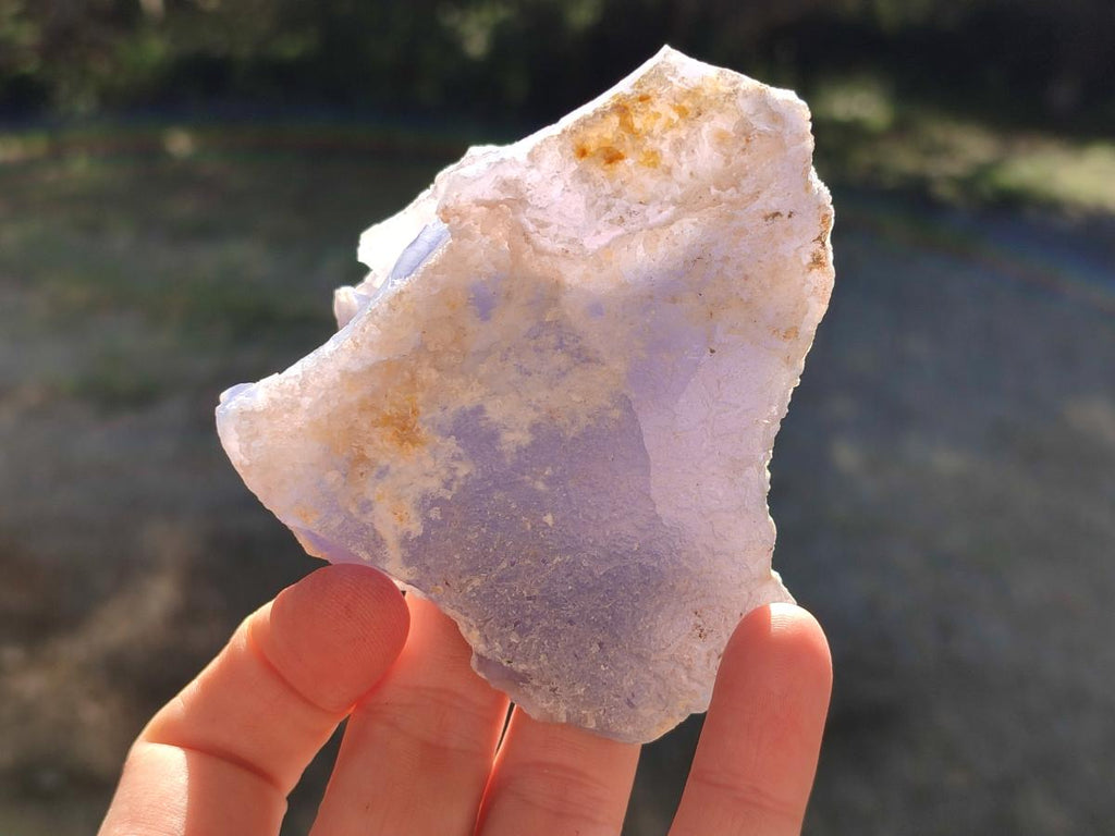 Natural Cabinet Size Blue Chalcedony Agate Geode x 1 From Nsanje, Malawi