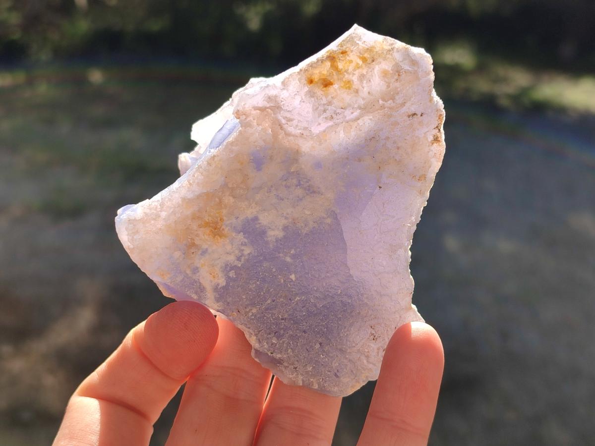 Natural Cabinet Size Blue Chalcedony Agate Geode x 1 From Nsanje, Malawi