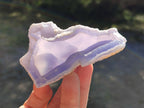 Natural Cabinet Size Blue Chalcedony Agate Geode x 1 From Nsanje, Malawi