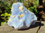 Natural Cabinet Size Blue Chalcedony Agate Geode x 1 From Nsanje, Malawi