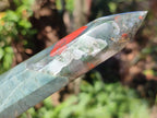 Polished Bloodstone with Pyrite Display Crystal x 1 From Swaziland