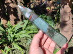 Polished Bloodstone with Pyrite Display Crystal x 1 From Swaziland