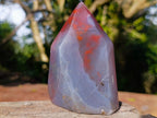 Polished Fire Strawberry Agate Display Crystal x 1 From Mozambique