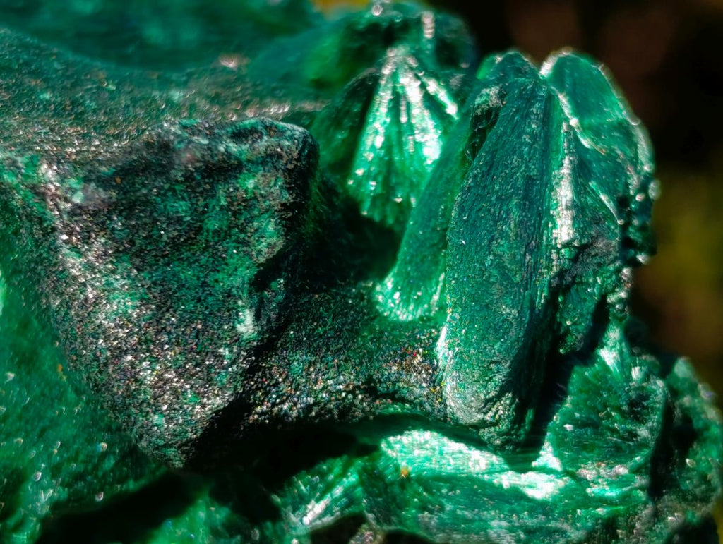 Natural Cabinet Size Silky Malachite Specimen x 1 From Kasompe, Congo
