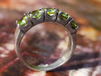 Hand Made Faceted Peridot Silver Ring - Sold Per Item - From India