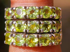 Hand Made Faceted Peridot Silver Ring - Sold Per Item - From India
