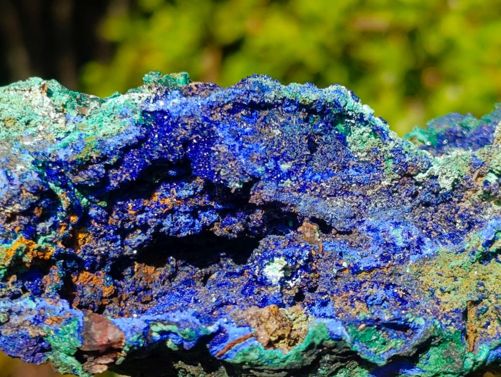 Natural Large Azurite with Malachite Cabinet Specimen x 1 From Jakka Mine, Congo