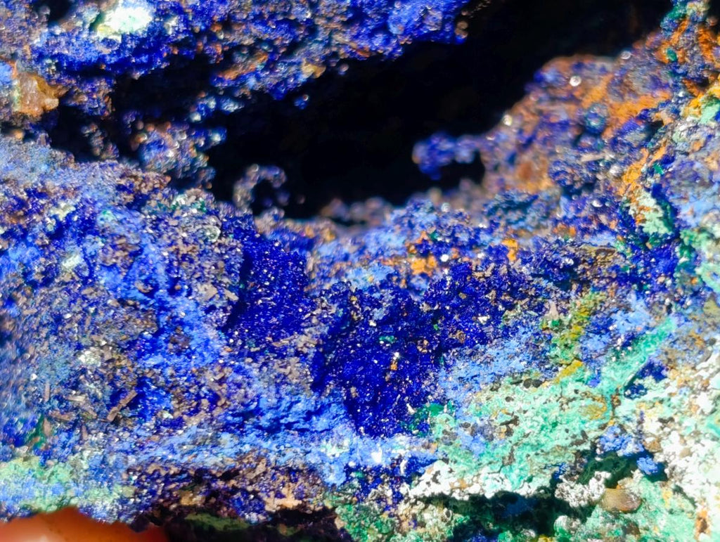 Natural Large Azurite with Malachite Cabinet Specimen x 1 From Jakka Mine, Congo