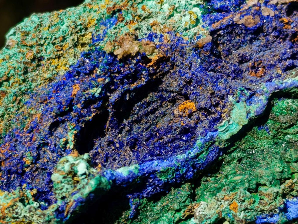 Natural Large Azurite with Malachite Cabinet Specimen x 1 From Jakka Mine, Congo