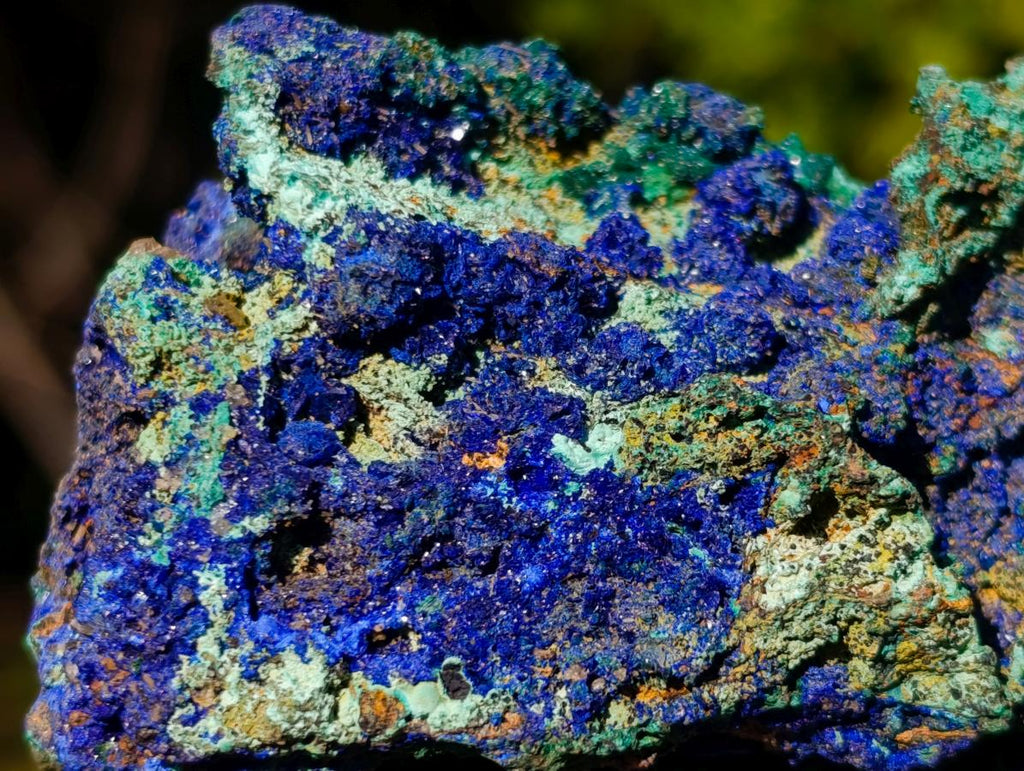 Natural Large Azurite with Malachite Cabinet Specimen x 1 From Jakka Mine, Congo