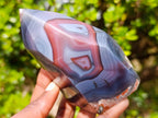 Polished Strawberry Agate Display Crystal x 1 From Mozambique