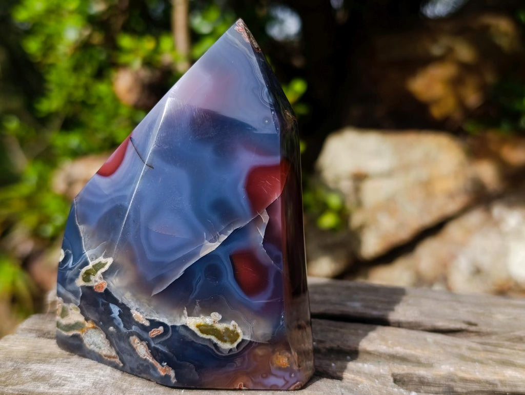 Polished Strawberry Agate Display Crystal x 1 From Mozambique