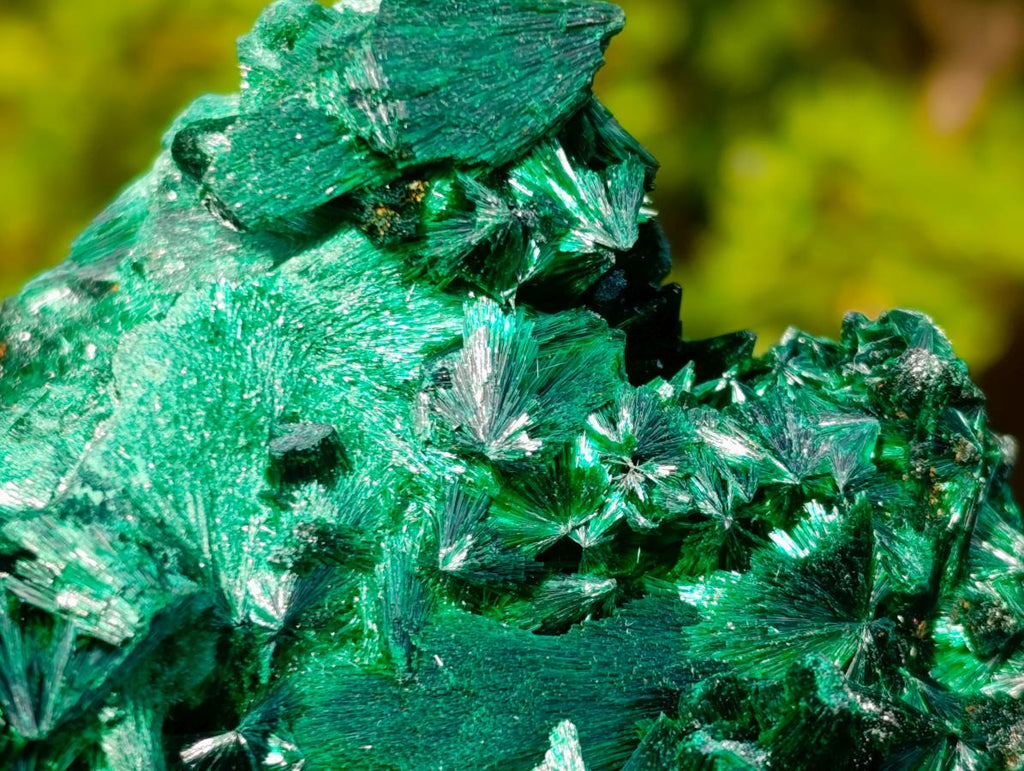 Natural Cabinet Size Silky Malachite Specimen x 1 From Kasompe, Congo