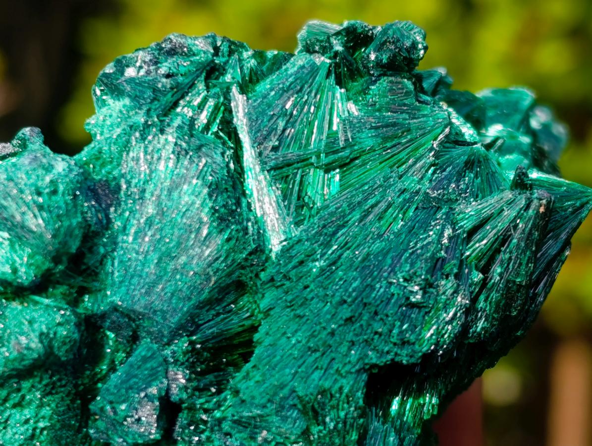 Natural Cabinet Size Silky Malachite Specimen x 1 From Kasompe, Congo