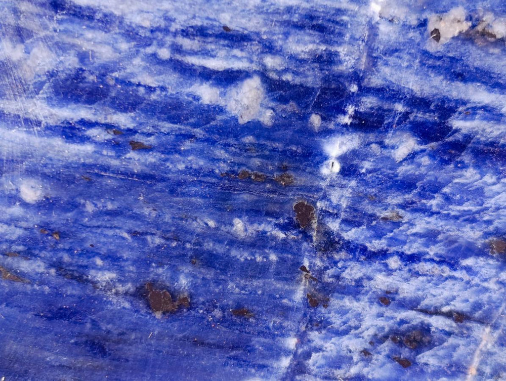 Polished Deep Navy Blue Sodalite Display Crystal x 1 From Kunene, Namibia